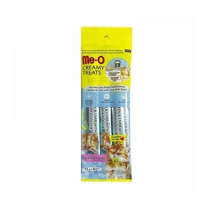 Meo Creamy Tavuk & Ciğer ve Keçi Sütlü Yavru Kedi Ödülü 15 gr x 4 adet - 2