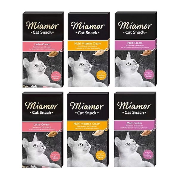 Miamor Cream 6 Çeşit Kedi Kreması 6 X 15 Gr ( 6 Adet ) - 1