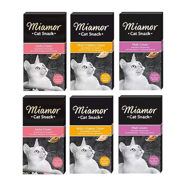 Miamor Cream 6 Çeşit Kedi Kreması 6 X 15 Gr ( 6 Adet ) - 1