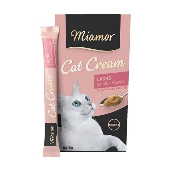 Mıamor Cream Somonlu Kedi Ödülü 6x15 G - 1