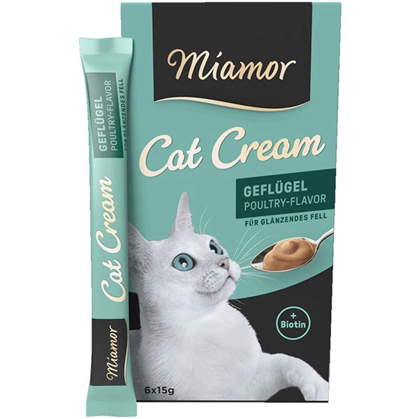 Mıamor Cream Tavuklu Kedi Ödülü 6x15 G - 1