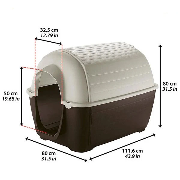 Ferplast Kenny 07 Köpek Kulübeleri 80 x 112 x 80 Cm - 3