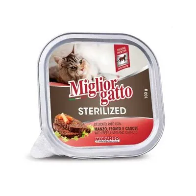 Miglior Biftek Ciğer Ve Havuçlu Kısırlaştırılmış Kedi Yaş Maması 85 GR - 1