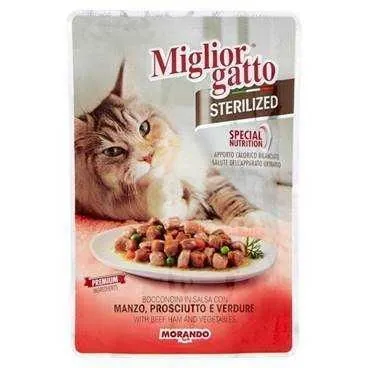 Miglior Biftek Jambon Ve Sebzeli Kısırlaştırılmış Kedi Yaş Maması 85 GR - 1