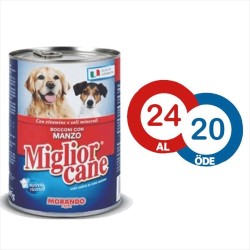 Miglior Cane Biftekli Köpek Yaş Maması 405 GR ( 24 AL 20 ÖDE )