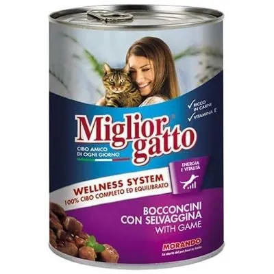Miglior Gatto Av Hayvanlı Kedi Konservesi 405 GR - 1