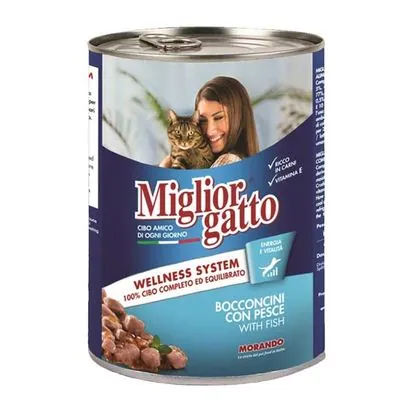Miglior Gatto Balıklı Kedi Konservesi 405 GR - 1