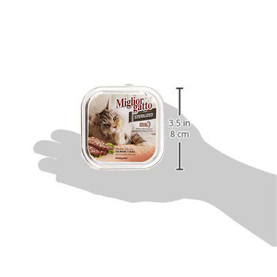 Miglior Gatto Somon ve Pirinçli Kısırlaştırılmış Kedi Yaş Maması 100 Gr - 2