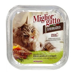 Miglior Gatto Tavuk Kuzu Ve Sebzeli Kısırlaştırılmış Kedi Konservesi 100 Gr