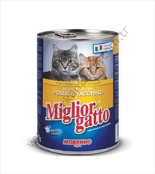 Miglior Gatto Tavuklu & Hindili Kedi Yaş Maması 405 GR