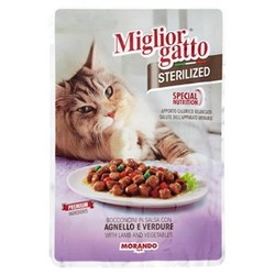 Miglior Kuzulu Ve Sebzeli Kısırlaştırılmış Kedi Yaş Maması 85 GR