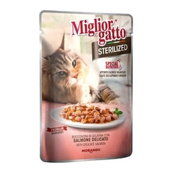Miglior Somonlu Kısırlaştırılmış Kedi Yaş Maması 85 GR