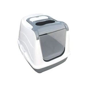 Mio Kapalı Kedi Tuvalet Kabı - Gri