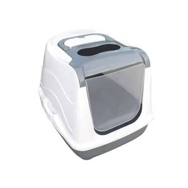 Mio Kapalı Kedi Tuvalet Kabı - Gri - 1