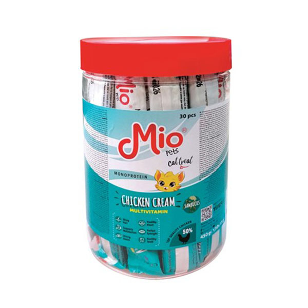 Mio Multivitamin Tavuklu Kedi Ödül Kreması 30*15 Gr - 1