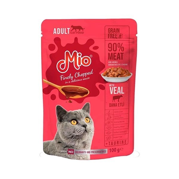 Mio Dana Etli Yetişkin Yaş Kedi Maması 100 Gr - 1