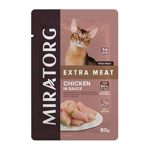 Miratorg Adult Gravy Tavuk Etli Kedi Yaş Maması 80 Gr