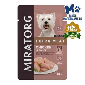 Miratorg Adult Mini Gravy Tavuk Etli Küçük Irk Köpek Yaş Maması 85 Gr