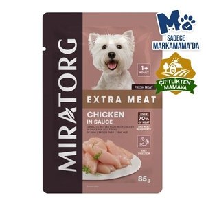Miratorg Adult Mini Gravy Tavuk Etli Küçük Irk Köpek Yaş Maması 85 Gr