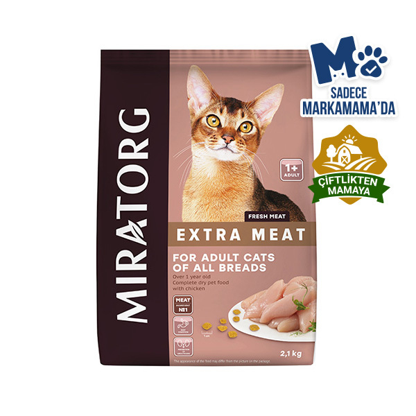 Miratorg Extra Meat Adult Tavuk Etli Yetişkin Kedi Maması 2,1 Kg - 1