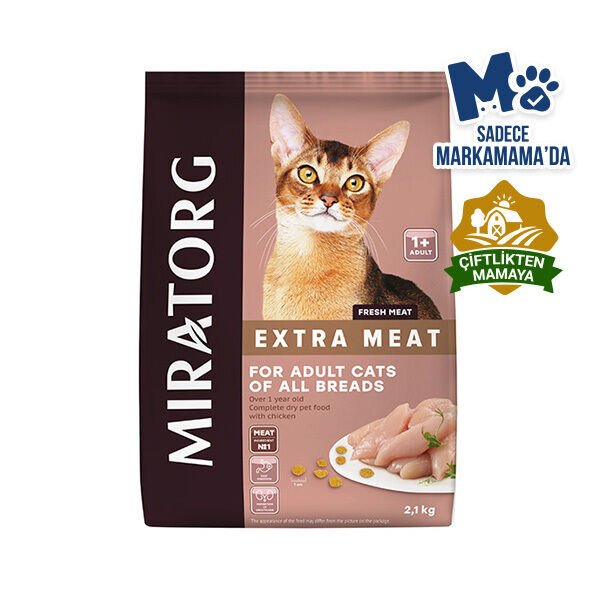 Miratorg Extra Meat Adult Tavuk Etli Yetişkin Kedi Maması 2,1 Kg - 3