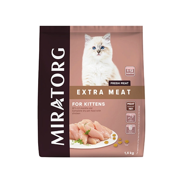 Miratorg Extra Meat Kitten Tavuk Etli Yavru Kedi Maması 1.5 kg - 2