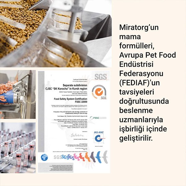 Miratorg Extra Meat Sterilised Tavuk Etli Kısırlaştırılmış Kedi Maması 2,1 Kg - 7