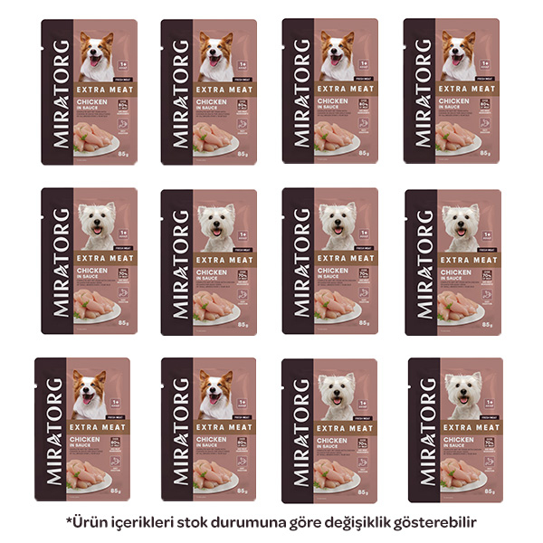Miratorg Karışık Köpek Yaş Maması 85 gr X 12 Adet - 1