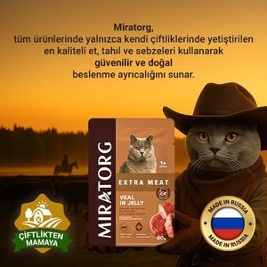Miratorg Sensitive Digestion Jelly Dana Etli Kedi Yaş Maması 80 Gr - 3
