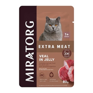 Miratorg Sensitive Digestion Jelly Dana Etli Kedi Yaş Maması 80 Gr