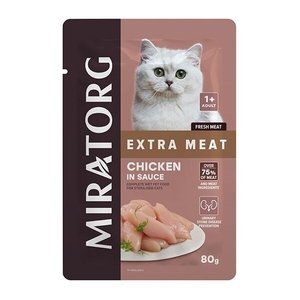 Miratorg Sterilised Gravy Kısırlaştırılmış Tavuklu Kedi Yaş Maması 80 Gr