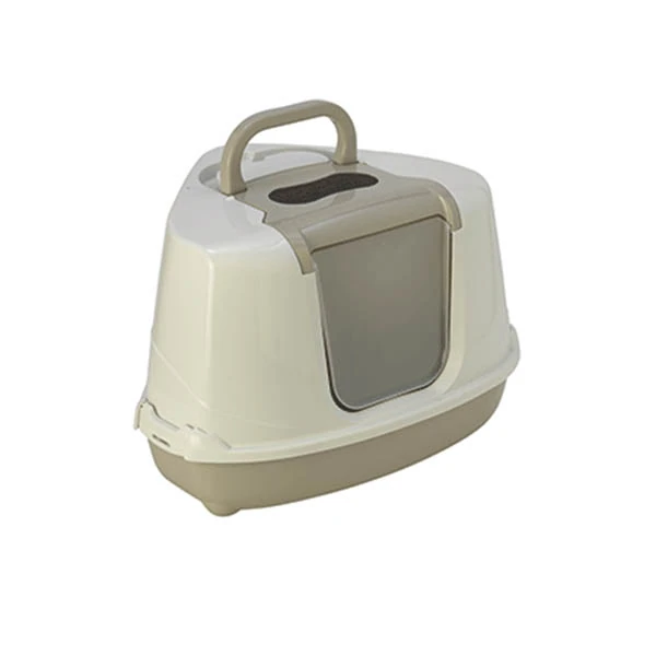 Moderna Flip Köşeli Filtreli Kedi Tuvaleti - Gri - 1