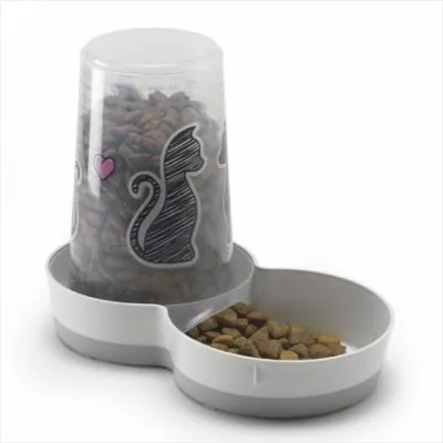 Moderna Love Hazneli Kedi Mama ve Su Kabı - 1