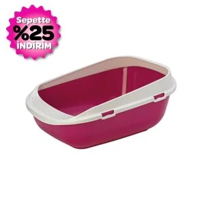 Moderna Megastep Açık Kedi Tuvaleti - Fuşya 66 CM - 2