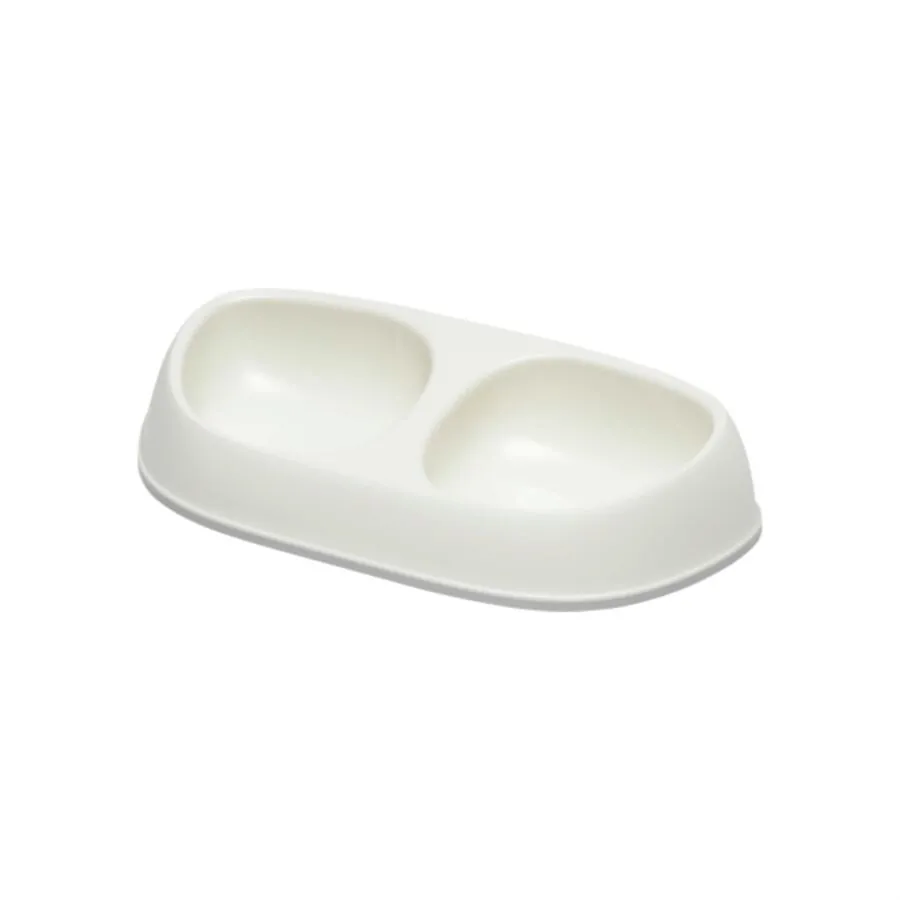 Moderna Sensibowl İkili Kedi Mama Kabı 2X200ml Beyaz - 1