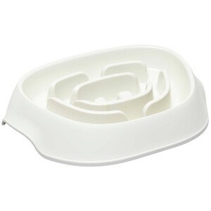 Moderna Slomo Hızlı Yeme Önleyici Köpek Mama Kabı 950ml Beyaz - 2