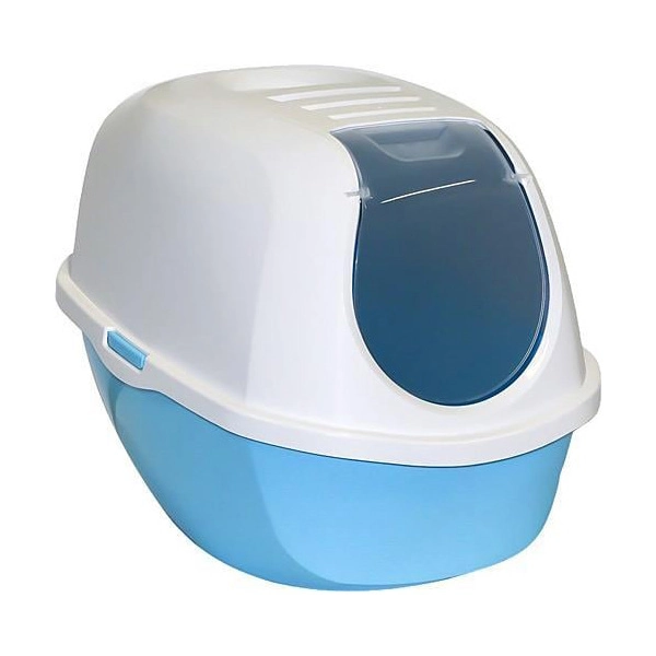 Moderna Smart Kapalı Kedi Tuvaleti - Açık Mavi 53 Cm - 1