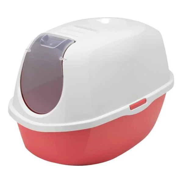 Moderna Smart Kapalı Kedi Tuvaleti - Kırmızı 53 Cm - 1