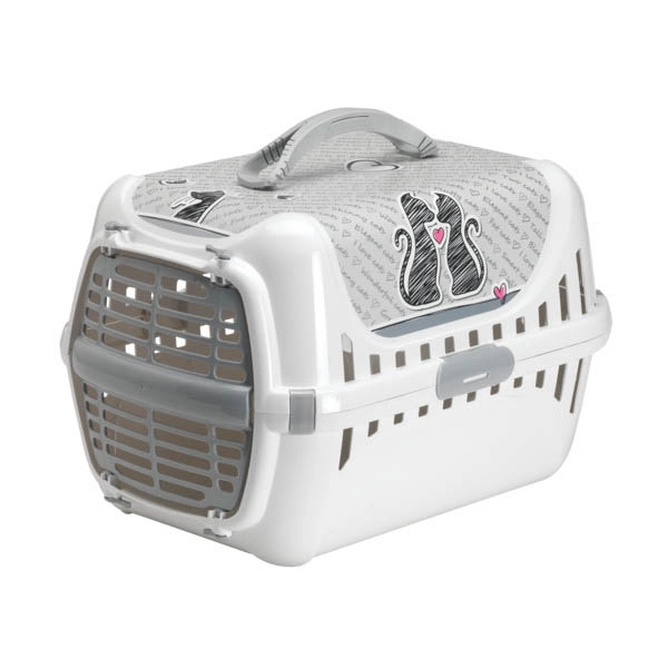 Moderna Trendy Kedi Taşıma Çantası (Beyaz) 50cm - 1