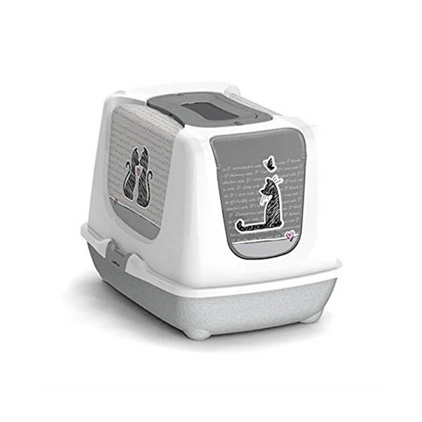 Moderna Trendy Love Kapalı Kedi Tuvaleti - 57CM - 1