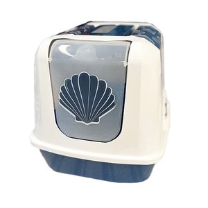 Moderna Trendy Midye Desenli Kapalı Kedi Tuvaleti - 57CM