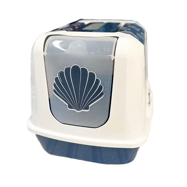 Moderna Trendy Midye Desenli Kapalı Kedi Tuvaleti - 57CM - 1