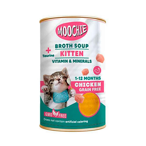 Moochie Et Suyu İçerisinde Tavuklu Çorba Yavru Kedi Ödülü 135ML - 1