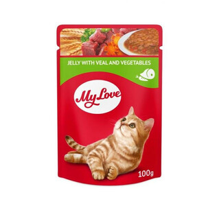 My Love Dana Etli ve Sebzeli Jöleli Yaş Kedi Maması 100 GR