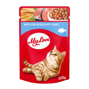 My Love Balıklı Soslu Yaş Kedi Maması 100 GR