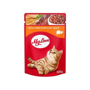 My Love Ciğerli Soslu Yaş Kedi Maması 100 GR