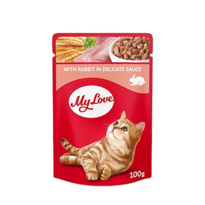 My Love Tavşan Etli Soslu Yaş Kedi Maması 100 GR