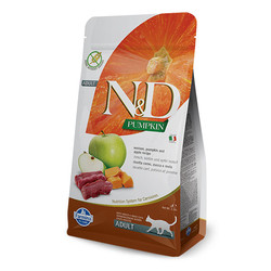 N&D Pumpkin Balkabaklı, Geyik Etli ve Elmalı Yetişkin Kedi Maması 5 kg