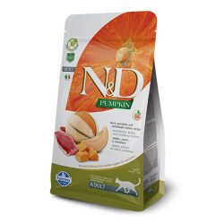 N&D Pumpkin Balkabaklı, Ördek Etli ve Kavunlu Yetişkin Kedi Maması 1.5 kg - 1