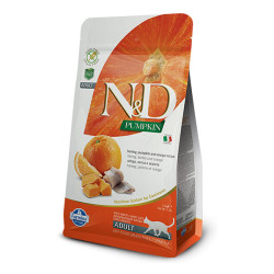 ND Tahılsız Bal Kabaklı Balıklı ve Portakalı Kedi Maması 1.5 KG